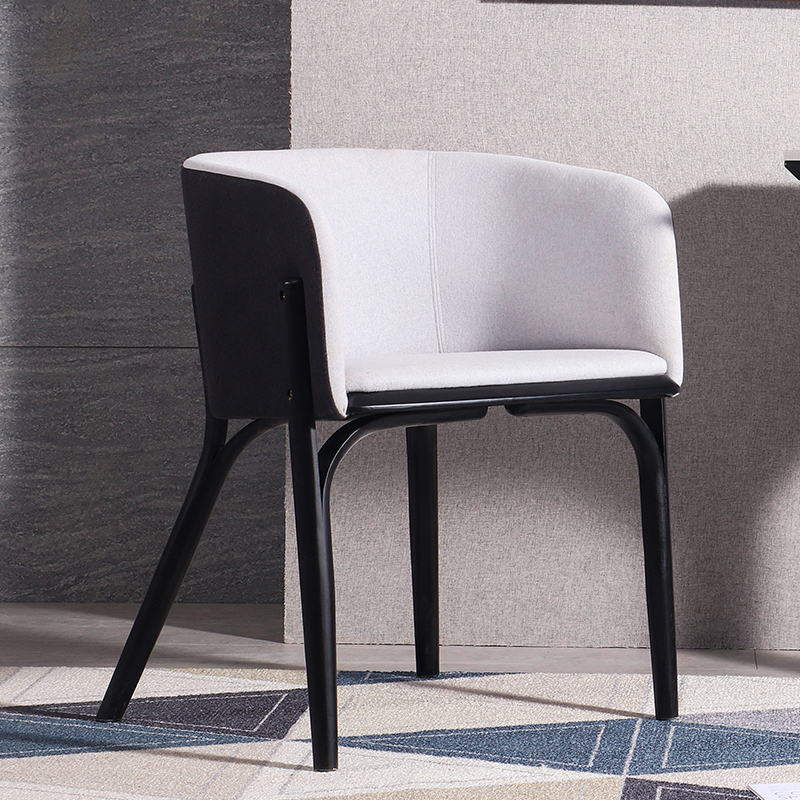 名达威北欧实木咖啡椅子